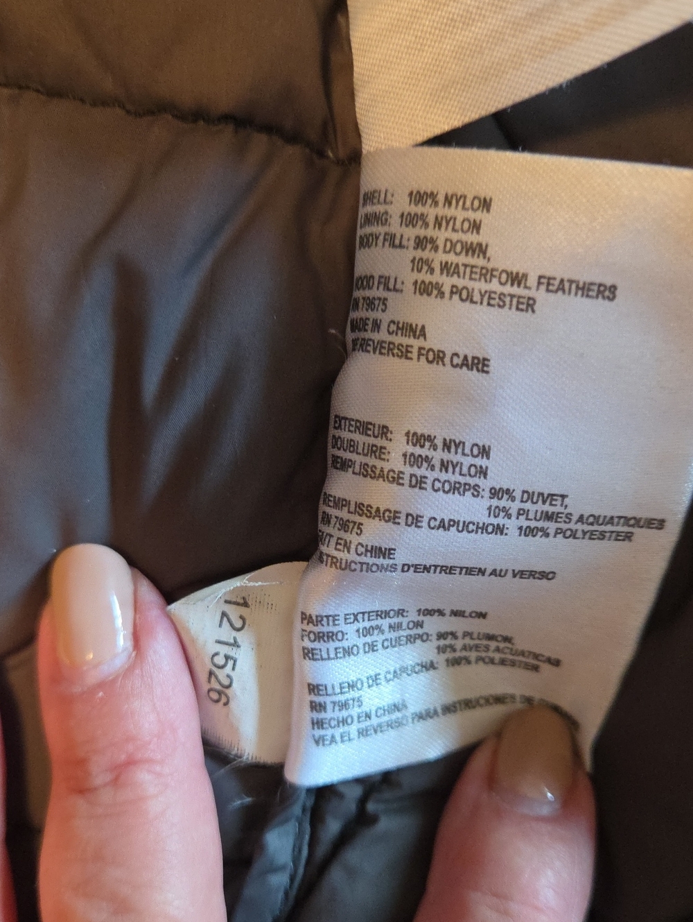 Michael Kors Long Lightweight Black Puffer Jacket with Gold Logo - Picture 6 of 7